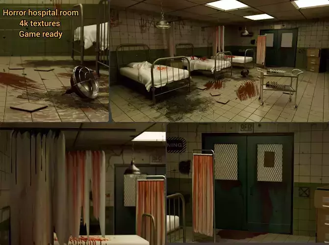 horror hospital room