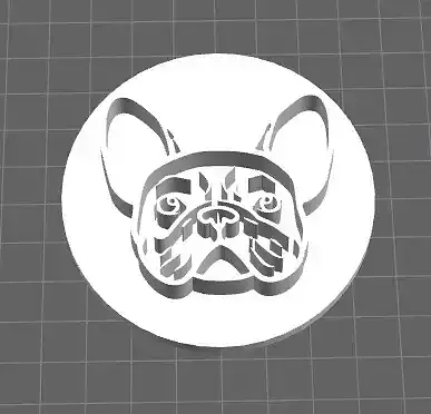 french bulldog cake model