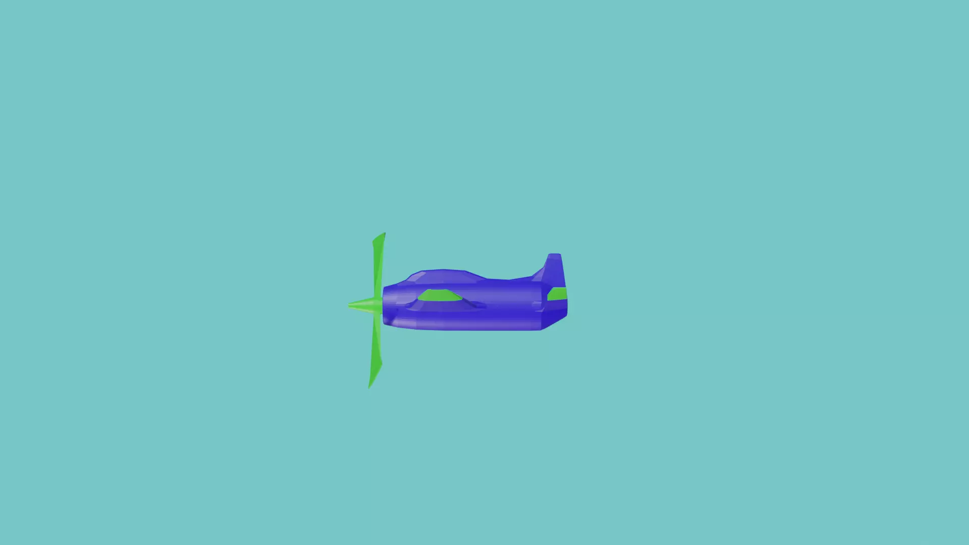 aircraft 3d model Free low-poly 3D model