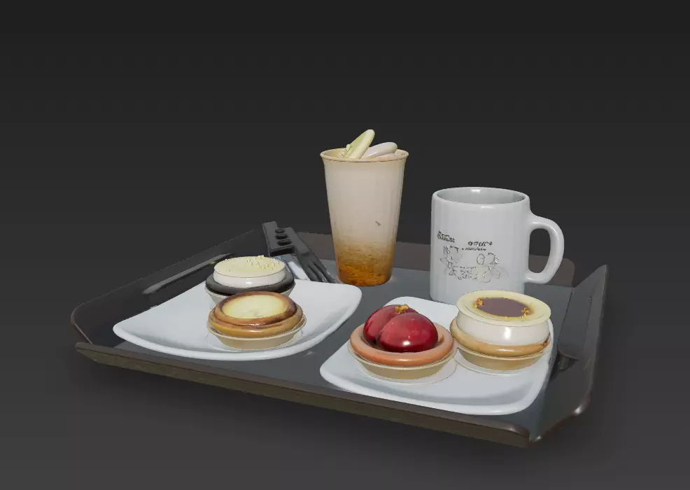 taleuteu and coffee 3D model_35