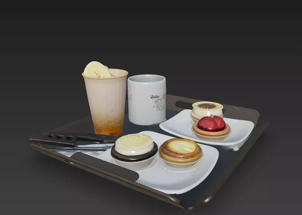 taleuteu and coffee 3D model_13
