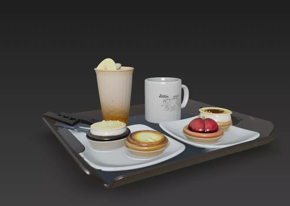 taleuteu and coffee 3D model_14