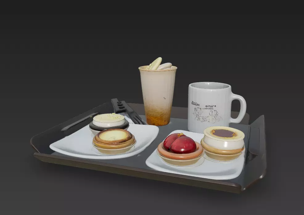 taleuteu and coffee 3D model_32