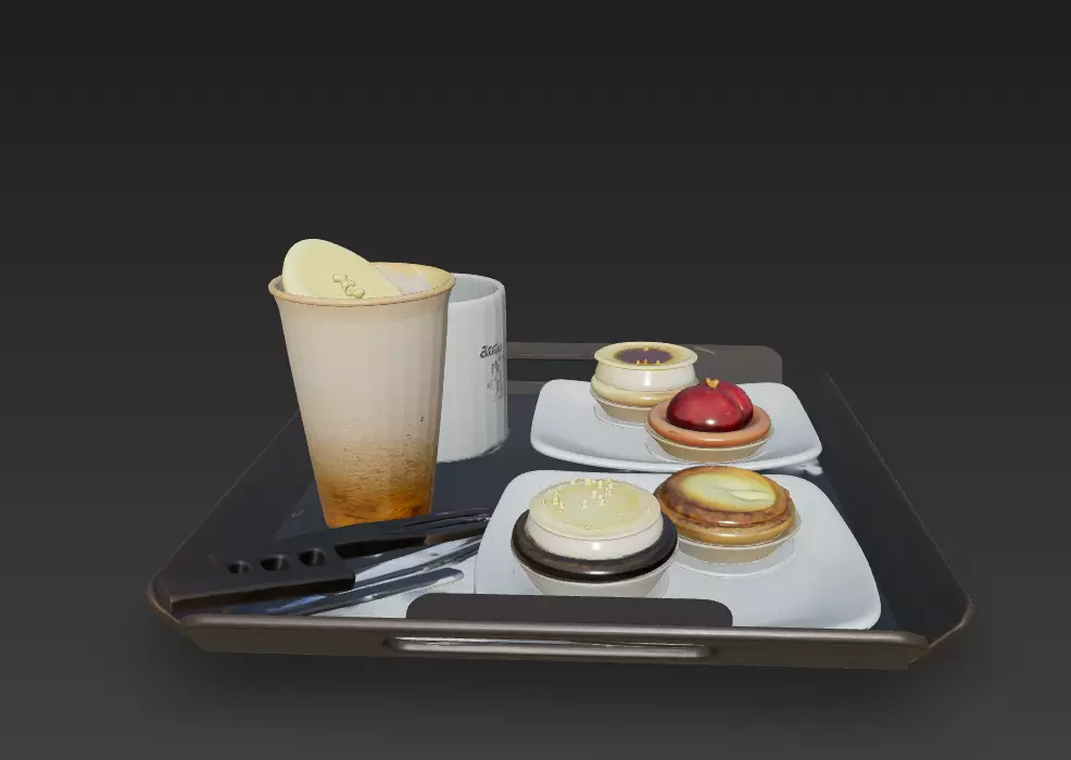 taleuteu and coffee 3D model_10