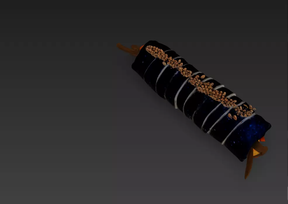 Korean Gimbap 3D Model   Traditional Seaweed Rice Roll 3D model_34