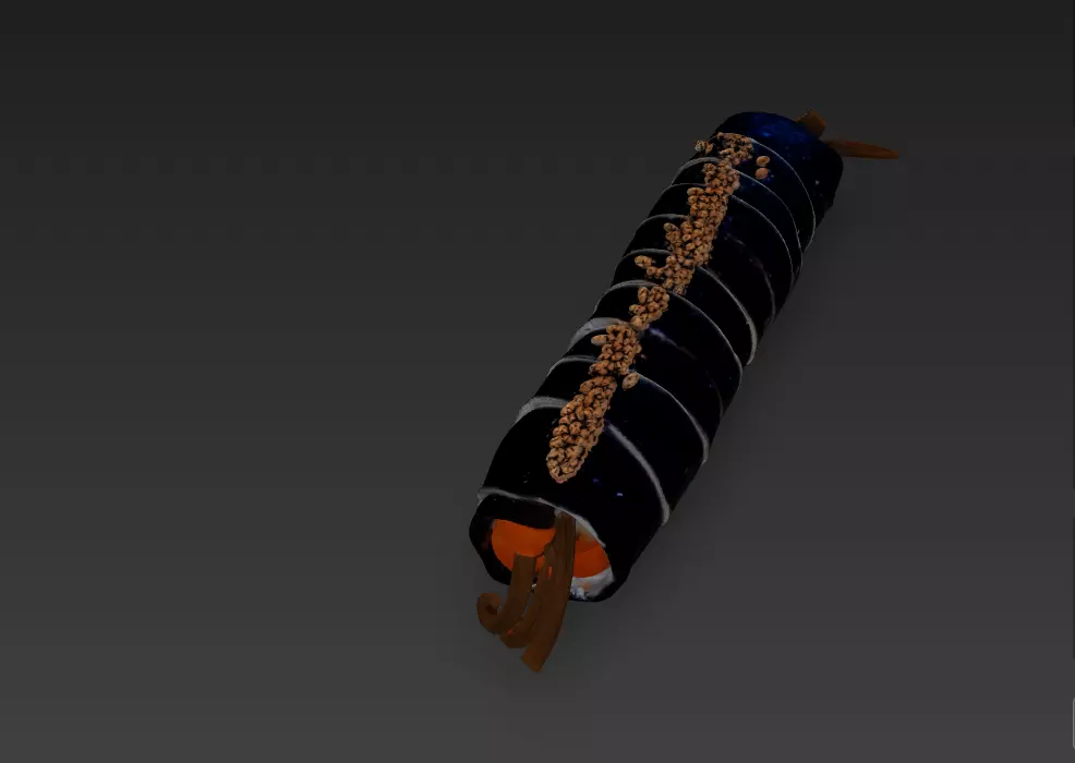 Korean Gimbap 3D Model   Traditional Seaweed Rice Roll 3D model_27