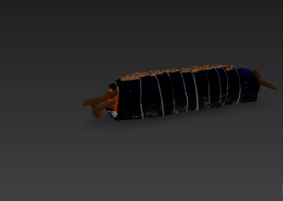 Korean Gimbap 3D Model   Traditional Seaweed Rice Roll 3D model_30
