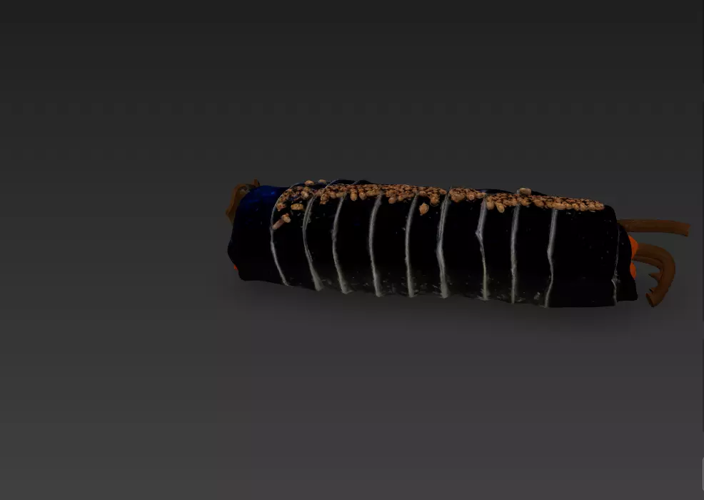 Korean Gimbap 3D Model   Traditional Seaweed Rice Roll 3D model_19