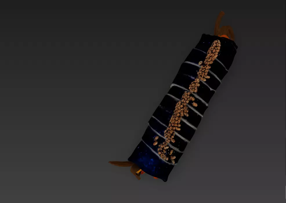 Korean Gimbap 3D Model   Traditional Seaweed Rice Roll 3D model_38