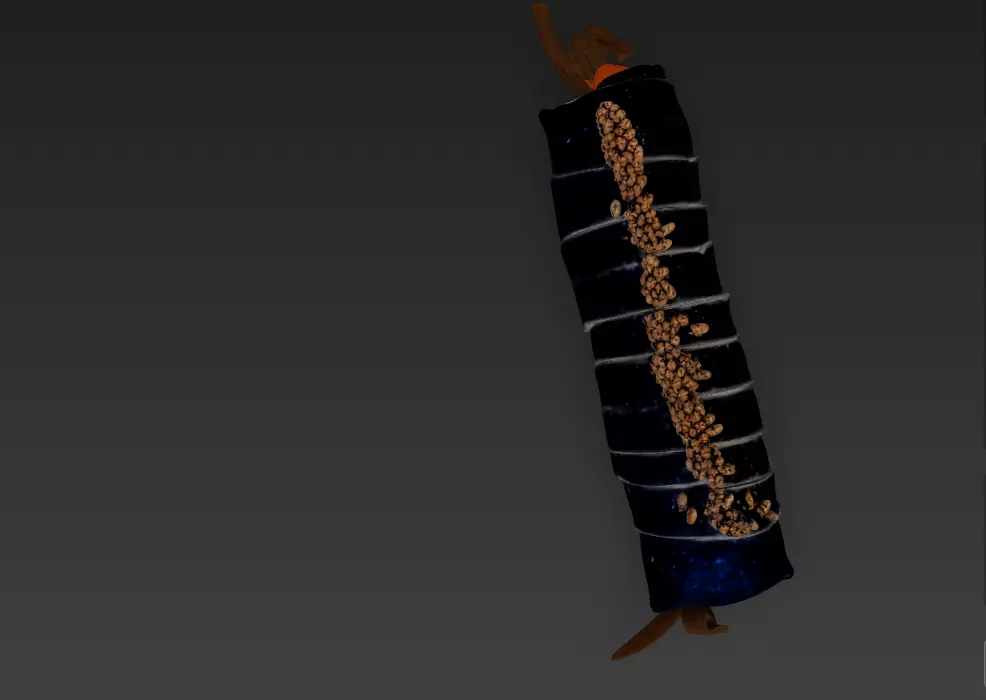 Korean Gimbap 3D Model   Traditional Seaweed Rice Roll 3D model_36