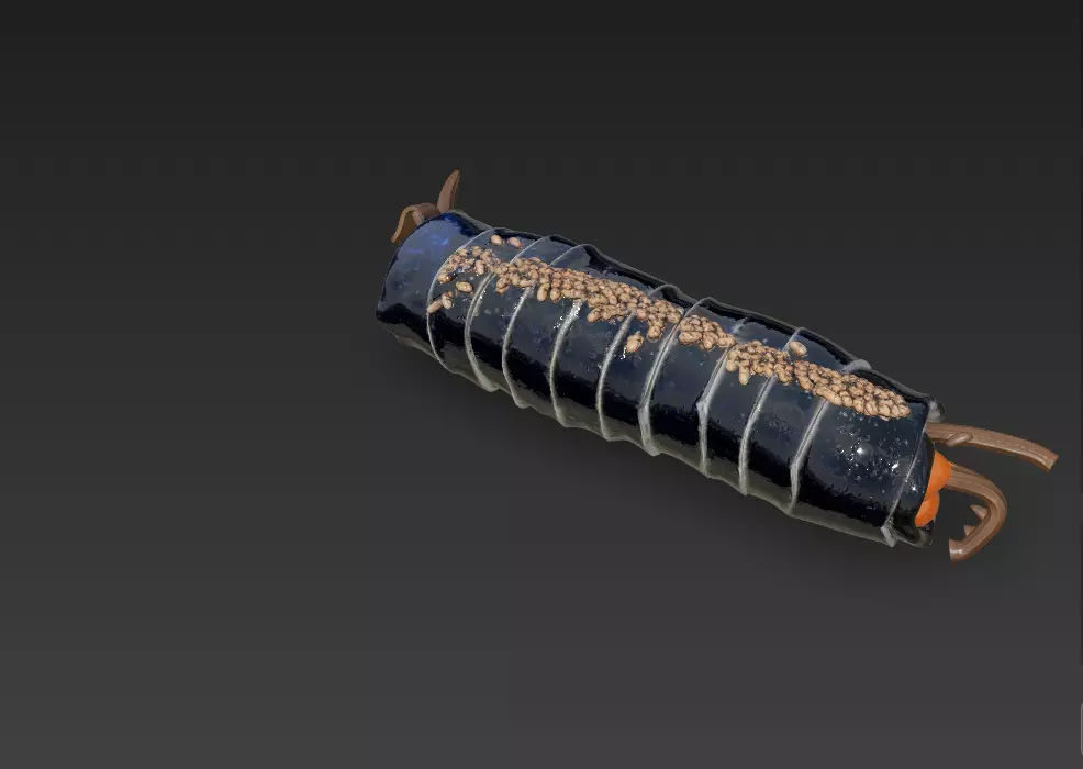 Korean Gimbap 3D Model   Traditional Seaweed Rice Roll 3D model_16