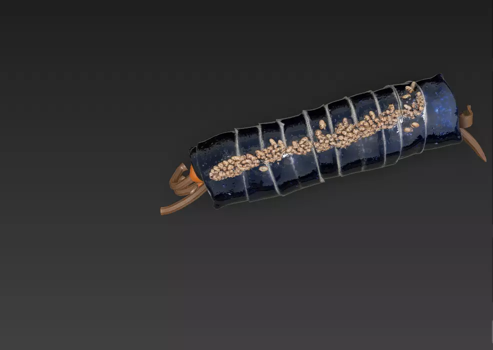 Korean Gimbap 3D Model   Traditional Seaweed Rice Roll 3D model_8