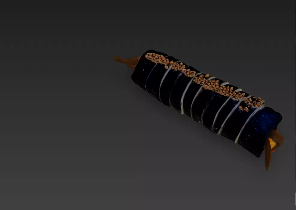 Korean Gimbap 3D Model   Traditional Seaweed Rice Roll 3D model_32