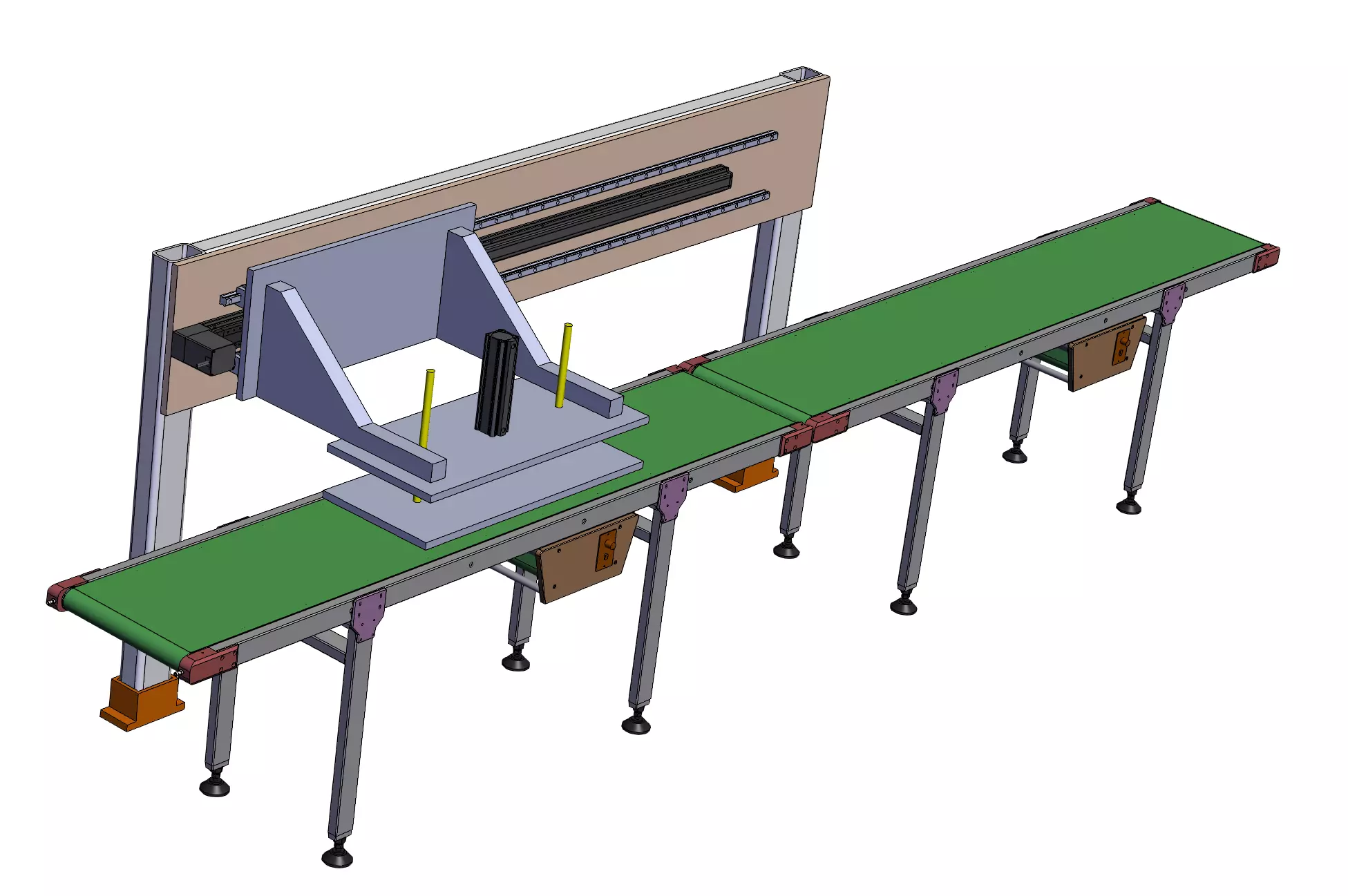 Assembly Line Laminating Machine 3D model_0
