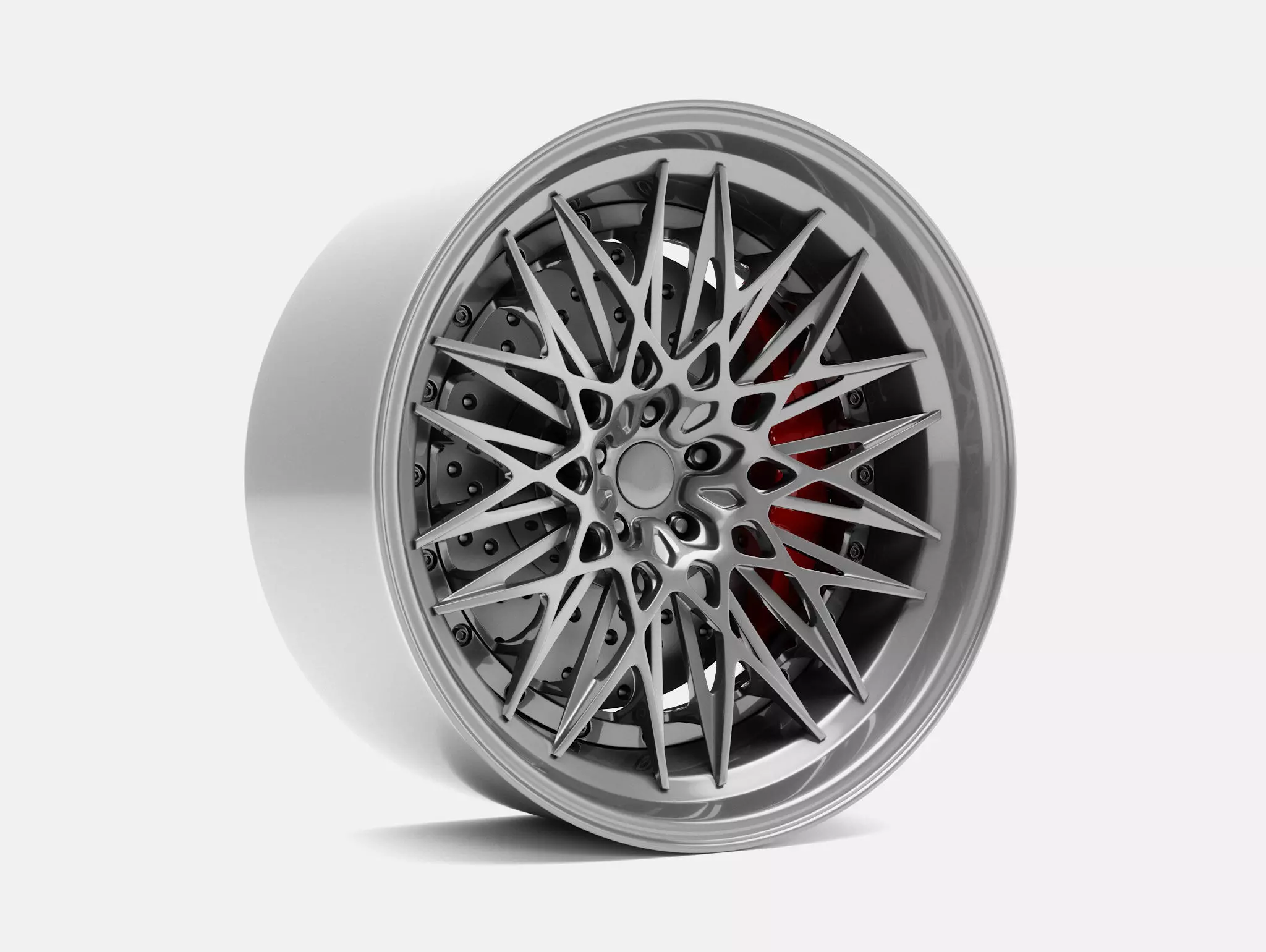 20x10 Rotiform QLB Wheel and Brake 3D print model