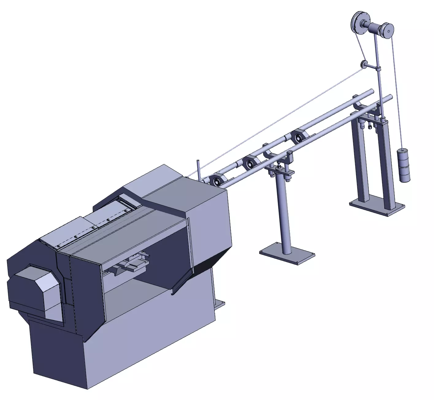 CNC Mechanical Automatic Feeder 3D model_0