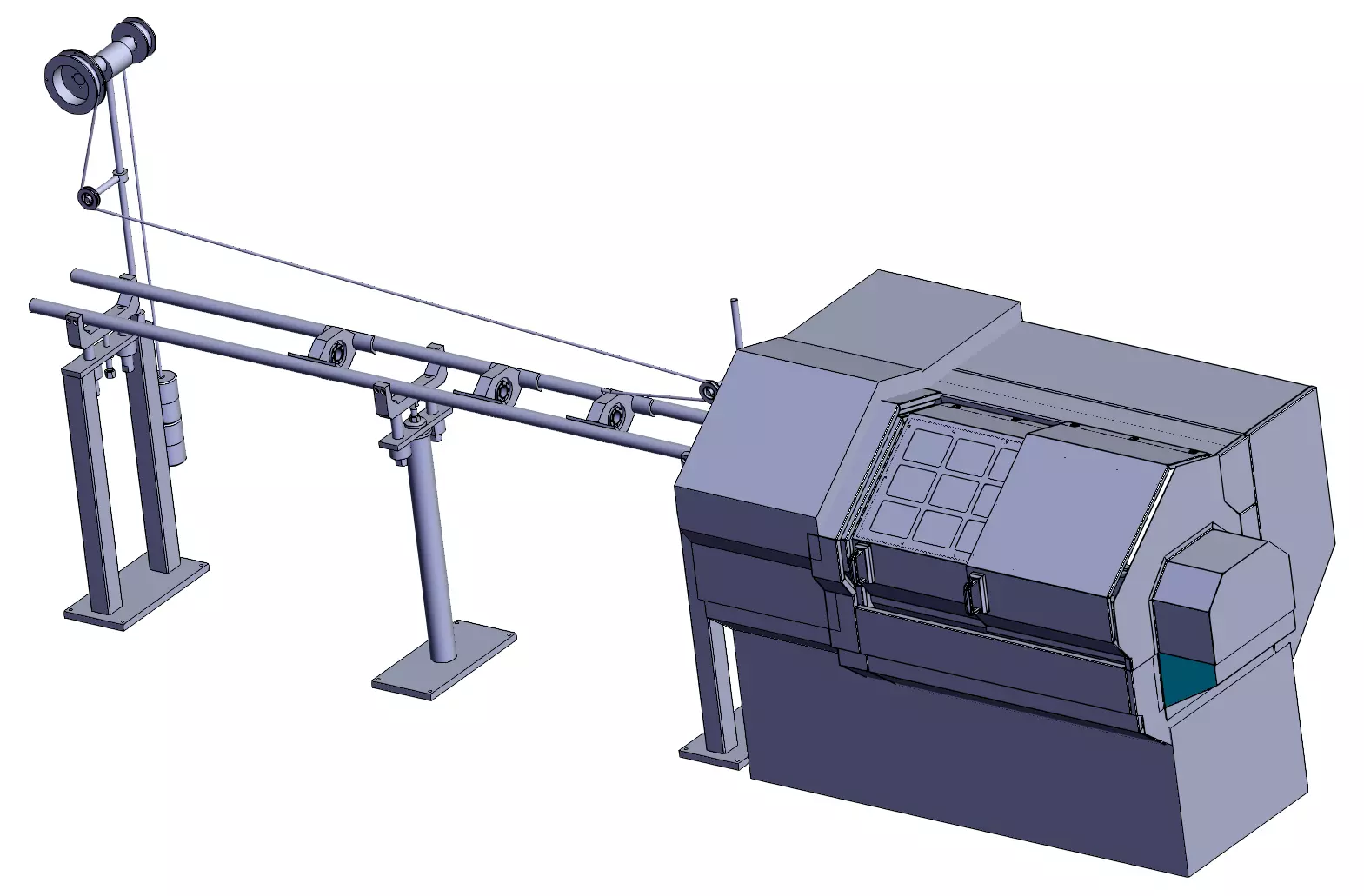 CNC Mechanical Automatic Feeder 3D model_1