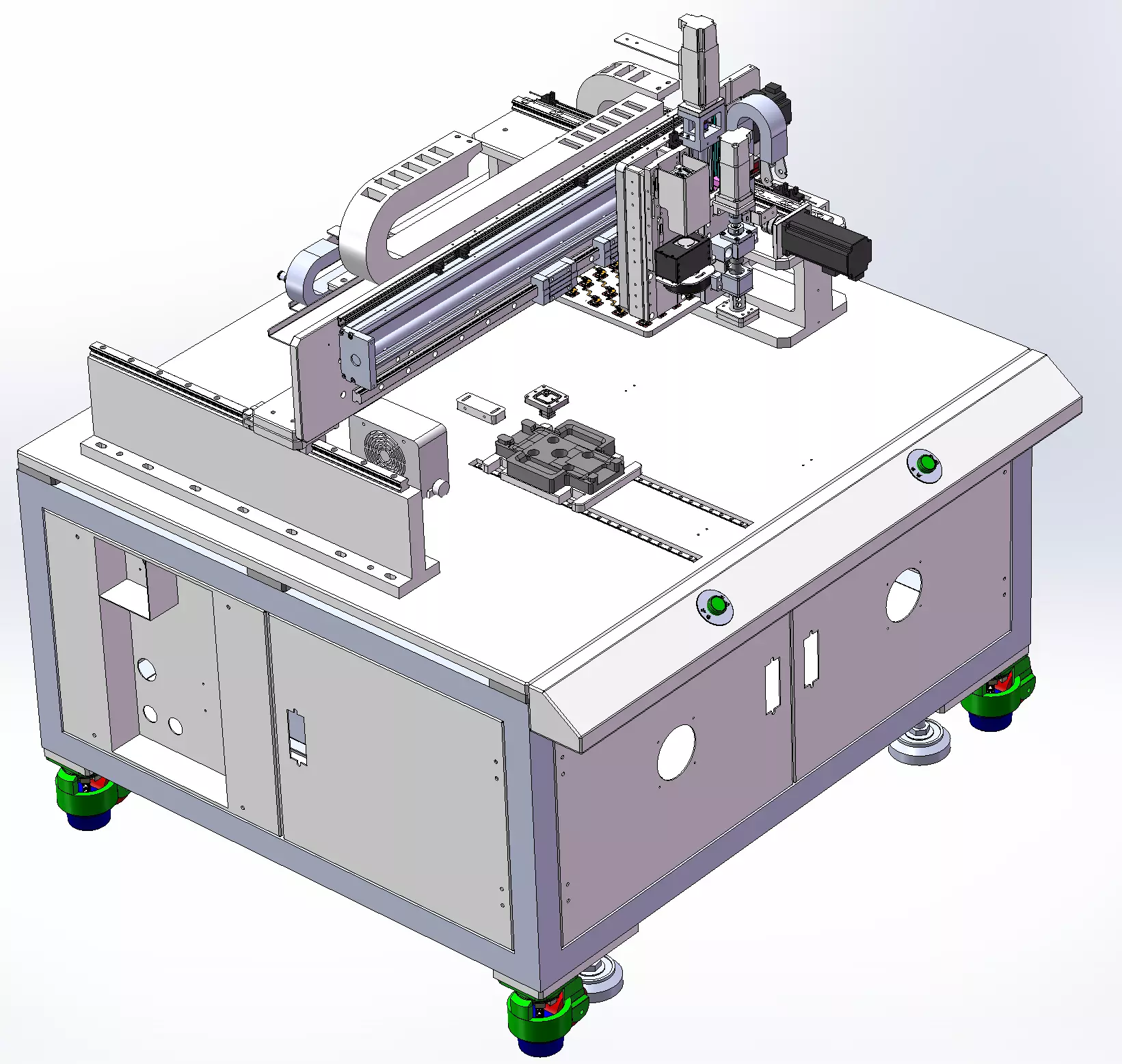 Mobile Phone Fingerprint Module Assembly Equipment 3D model_1