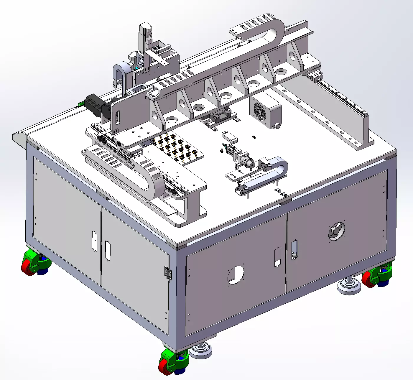 Mobile Phone Fingerprint Module Assembly Equipment 3D model_0