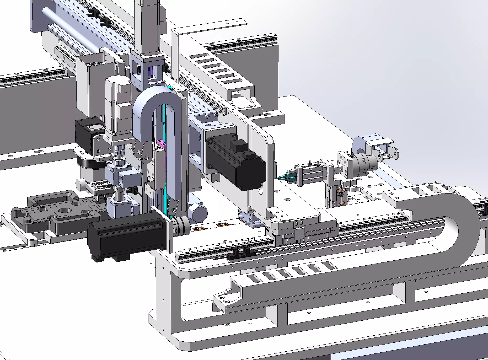 Mobile Phone Fingerprint Module Assembly Equipment 3D model_3