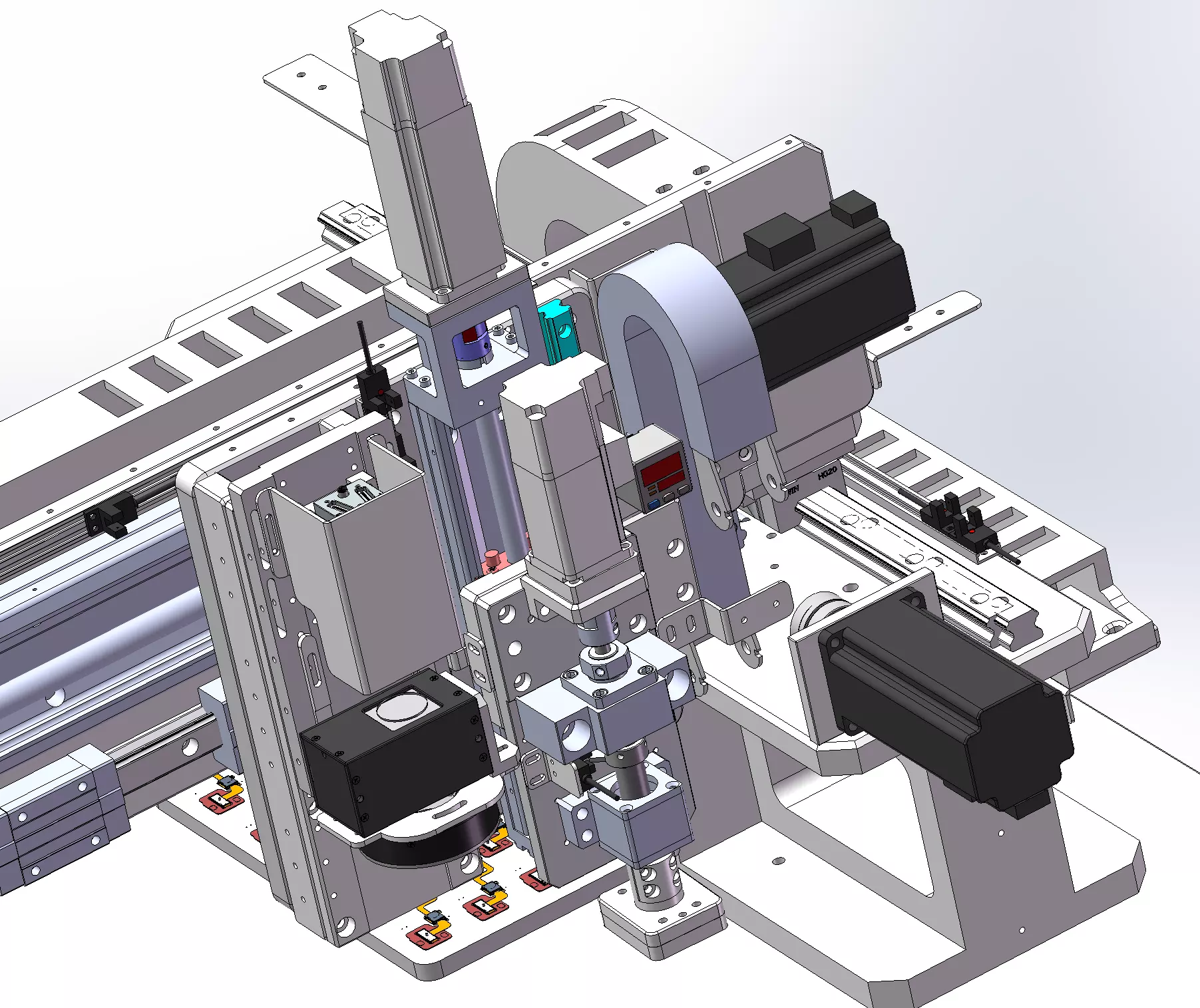 Mobile Phone Fingerprint Module Assembly Equipment 3D model_2