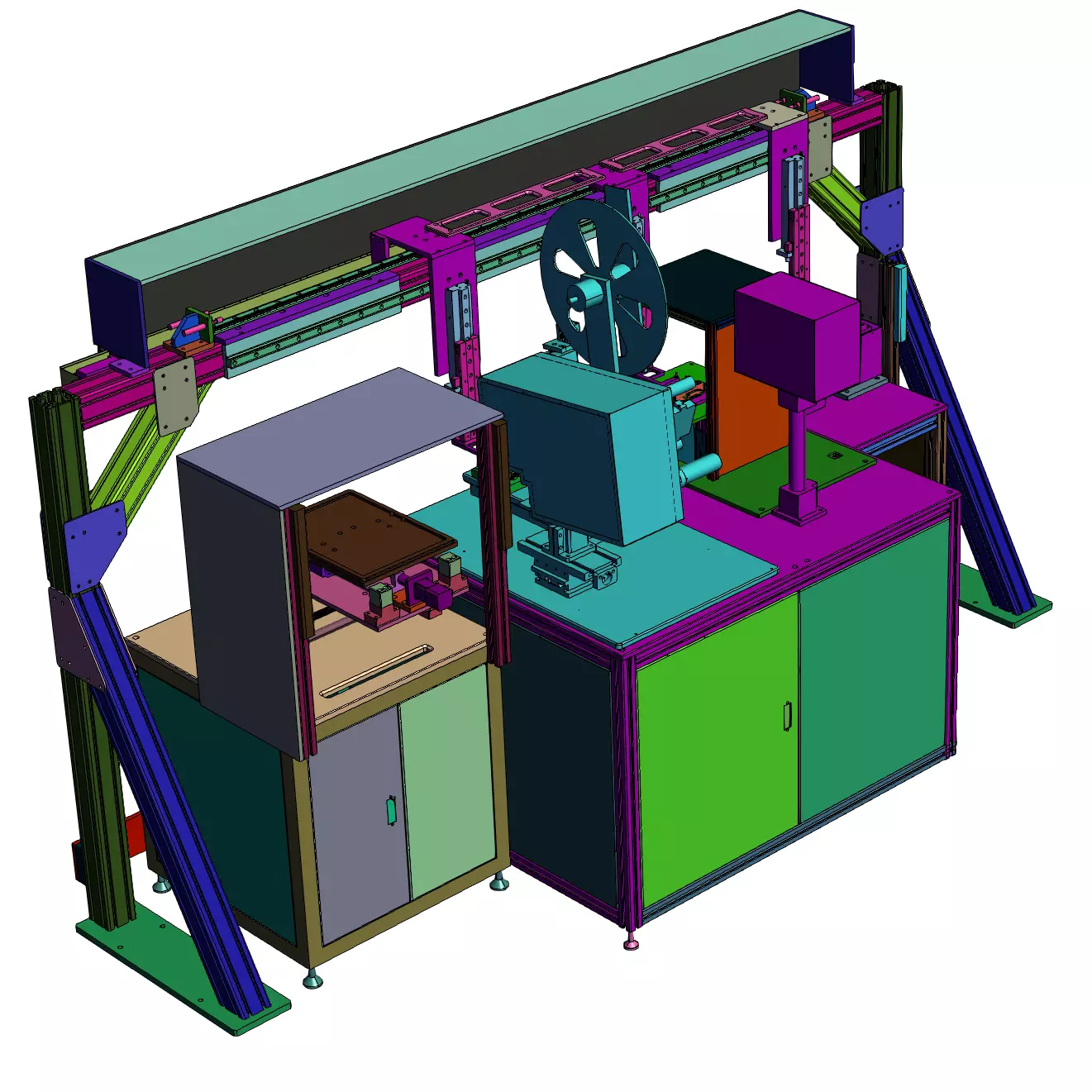 Mobile Phone Detection and Film Laminating Machine   3D model_1