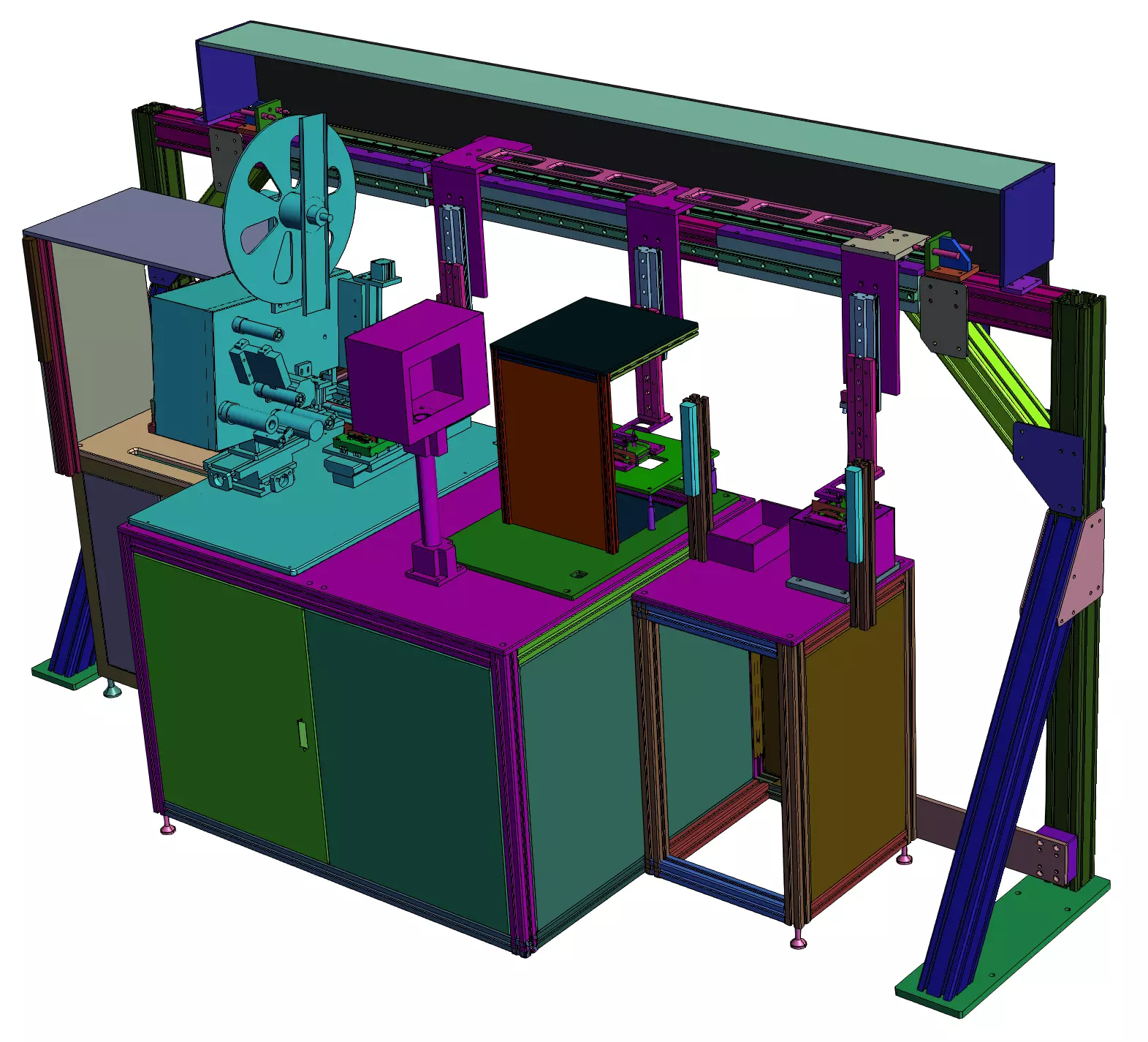 Mobile Phone Detection and Film Laminating Machine   3D model_2