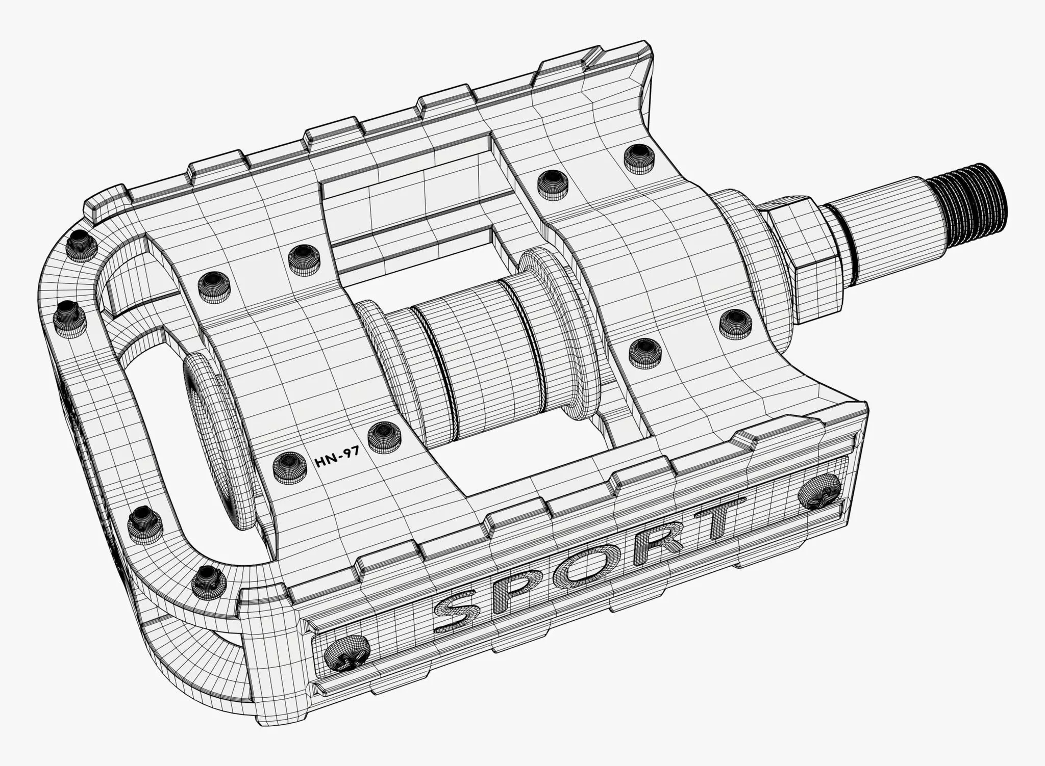 Bicycle Pedal Platform M1 3D model_10