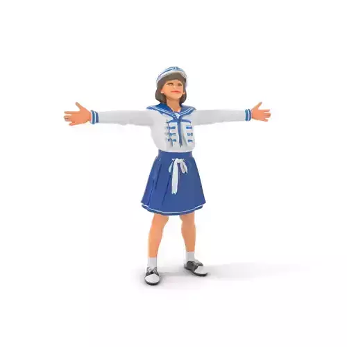 Sailor Outfit Girl Model Pack