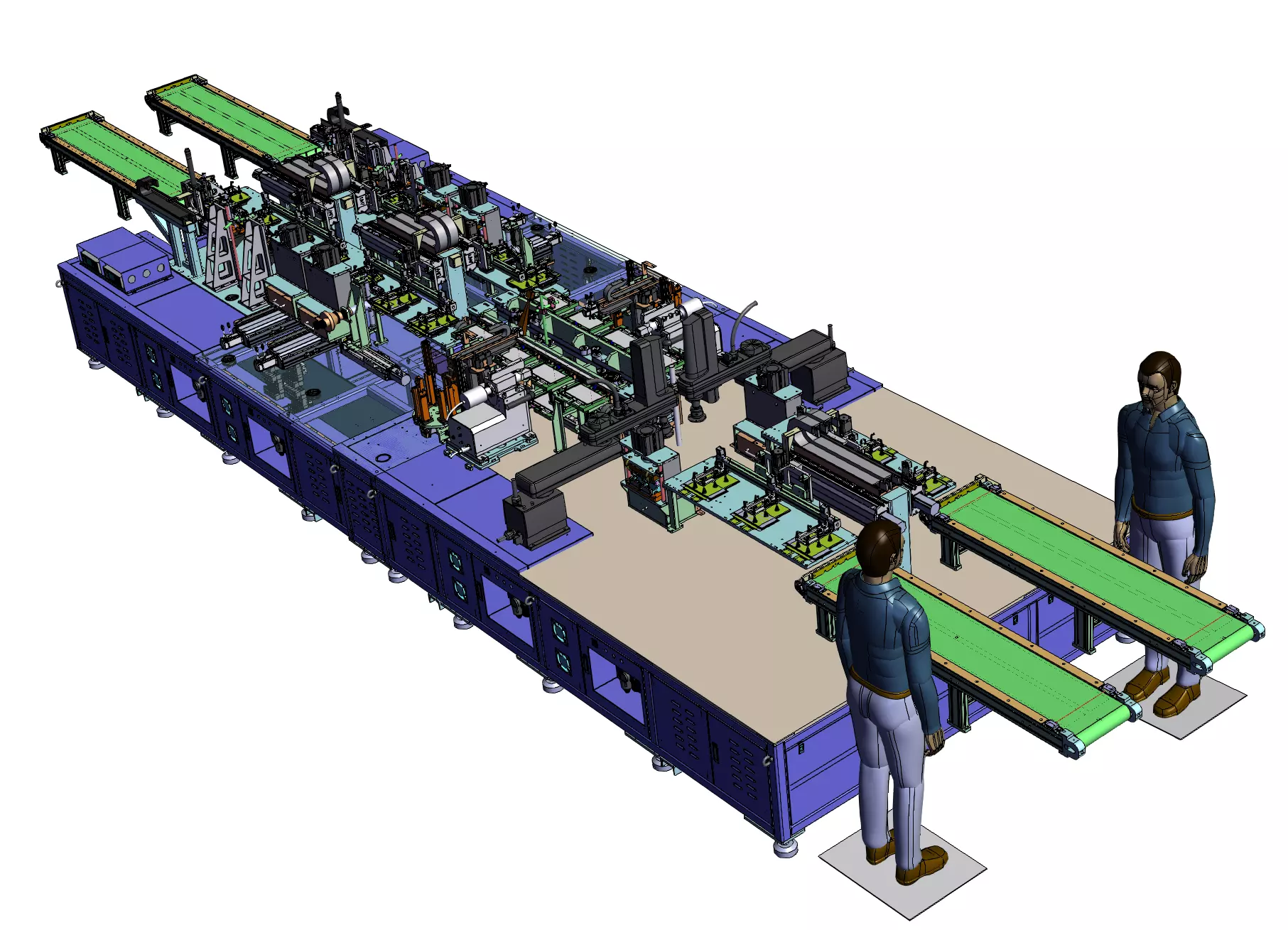 Soft Package Cell Processing Line 3D model_0