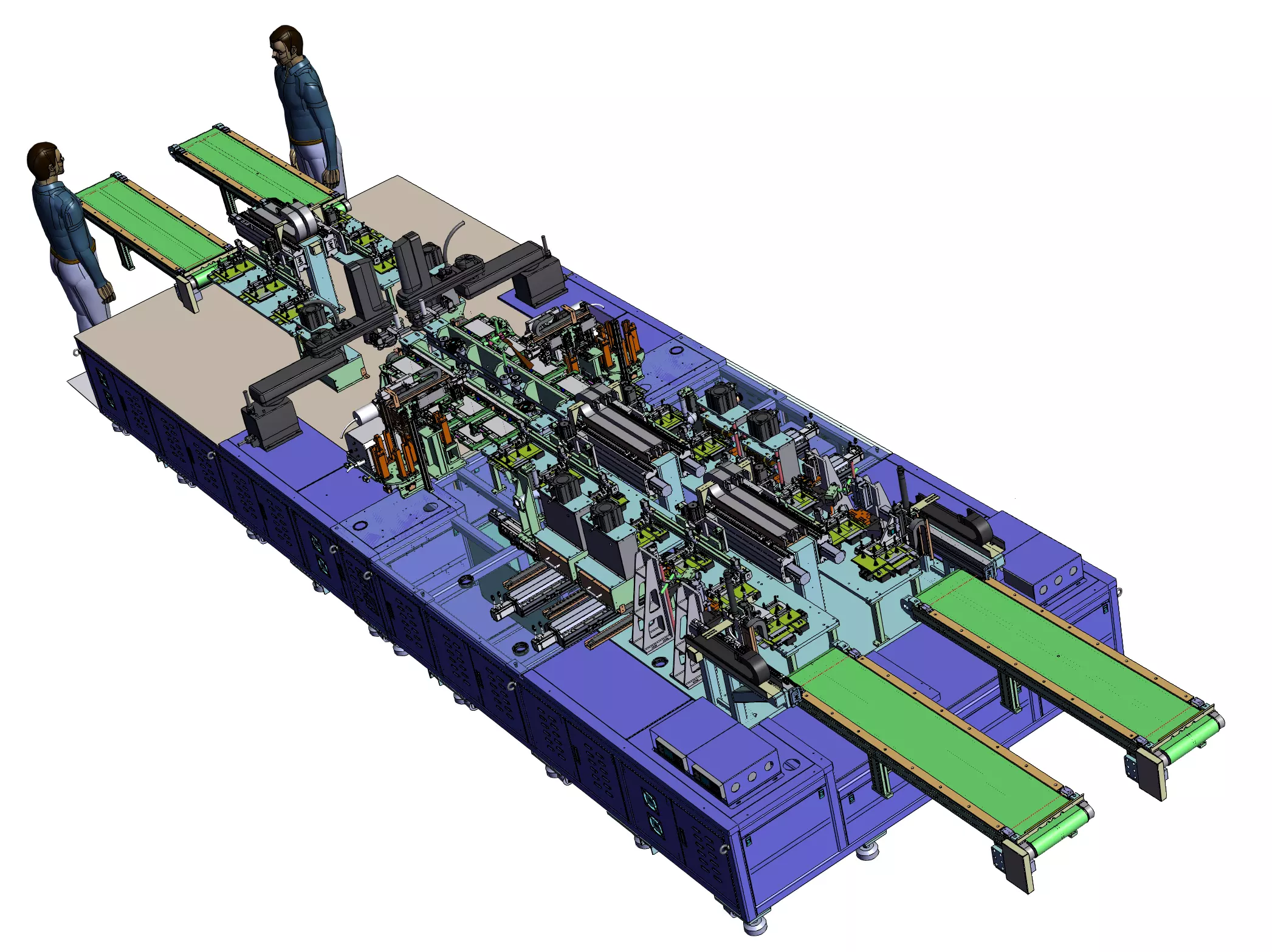 Soft Package Cell Processing Line 3D model_2