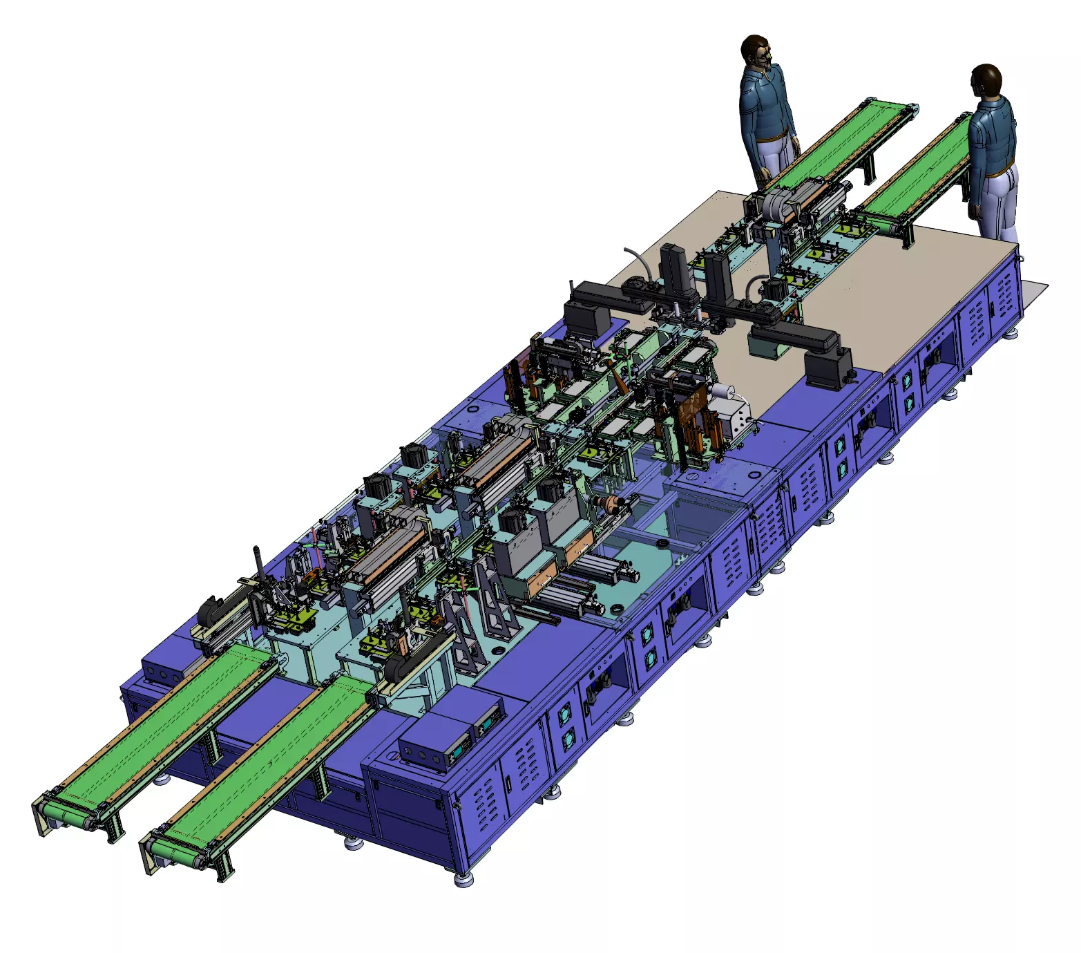 Soft Package Cell Processing Line 3D model_3