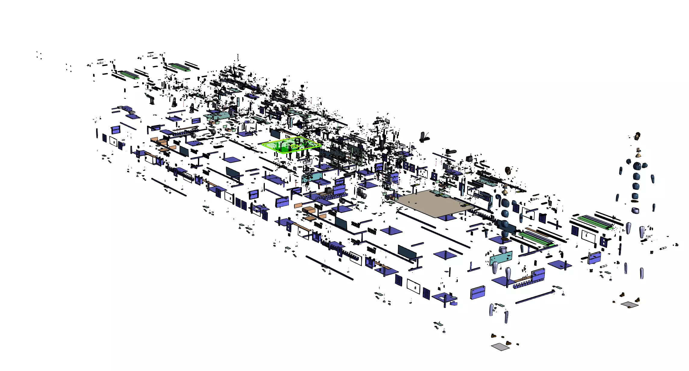 Soft Package Cell Processing Line 3D model_8