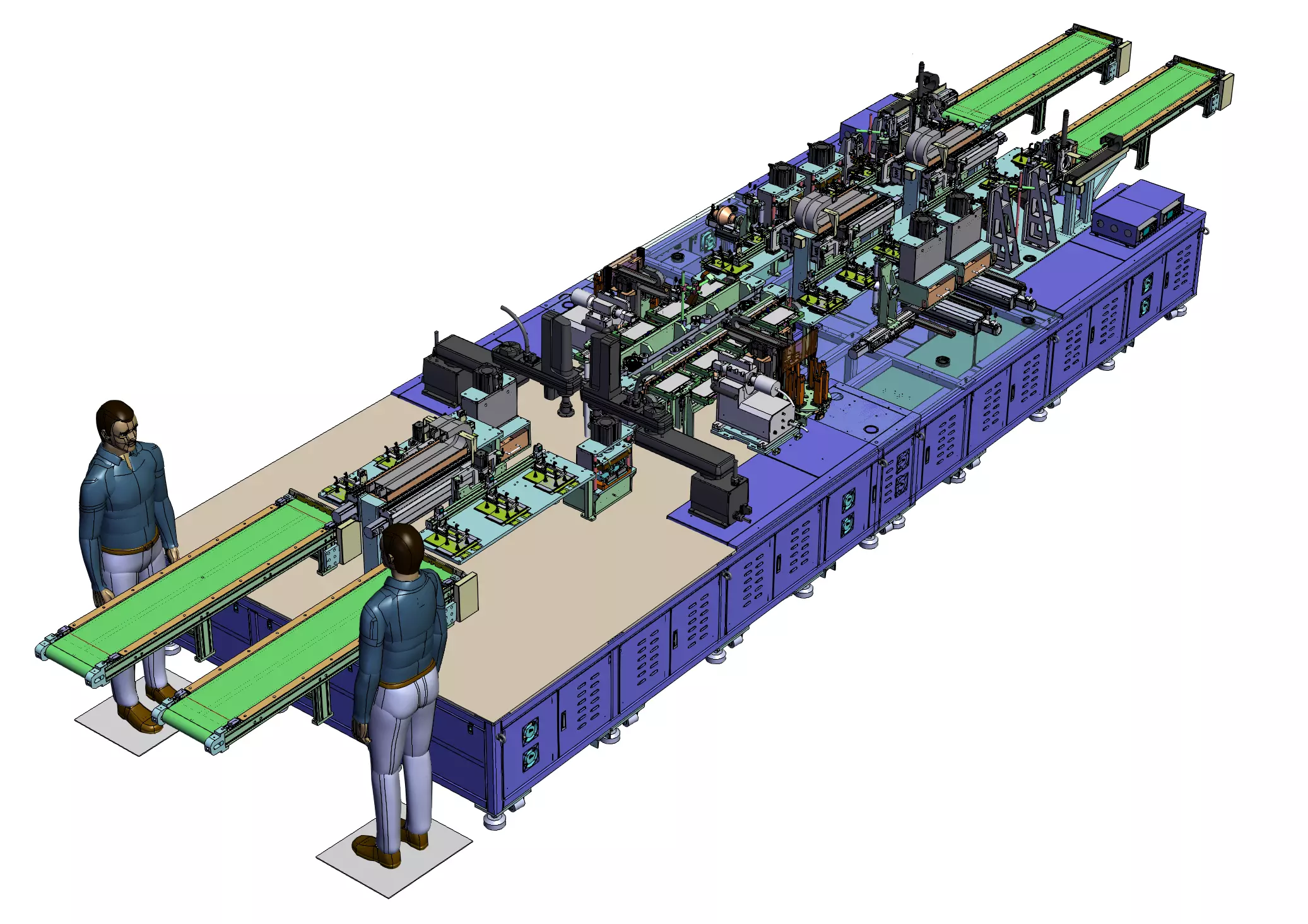Soft Package Cell Processing Line 3D model_1