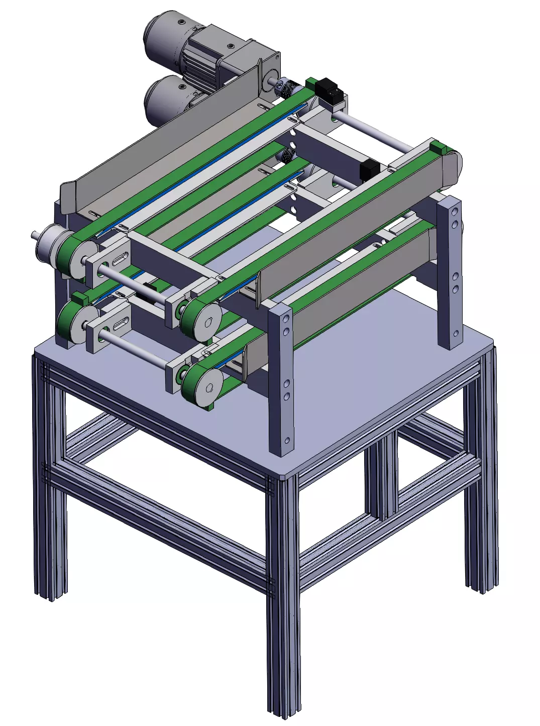 Dual-belt Conveyor 3D model