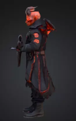 Hellbringer Low-poly 3D model_3