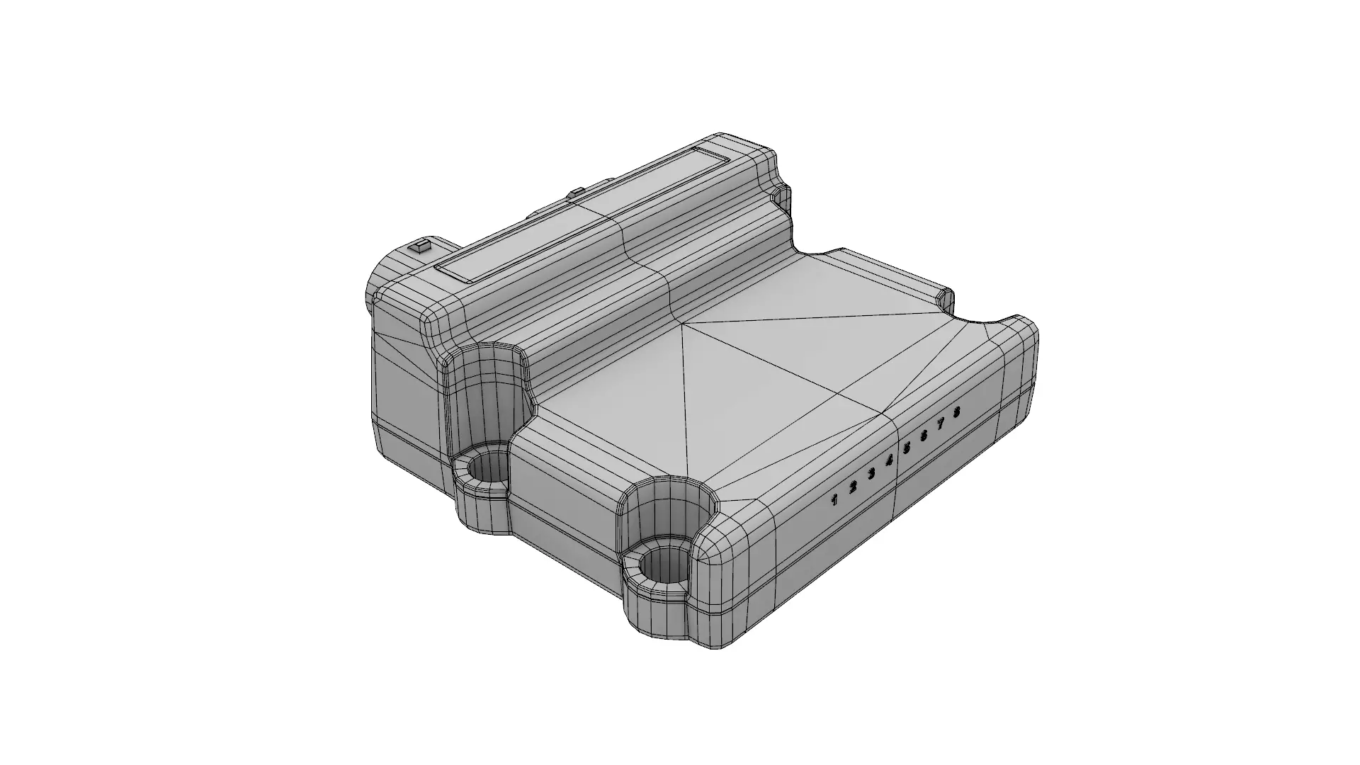 Holley EFI Injector Driver Module Low-poly 3D model_5