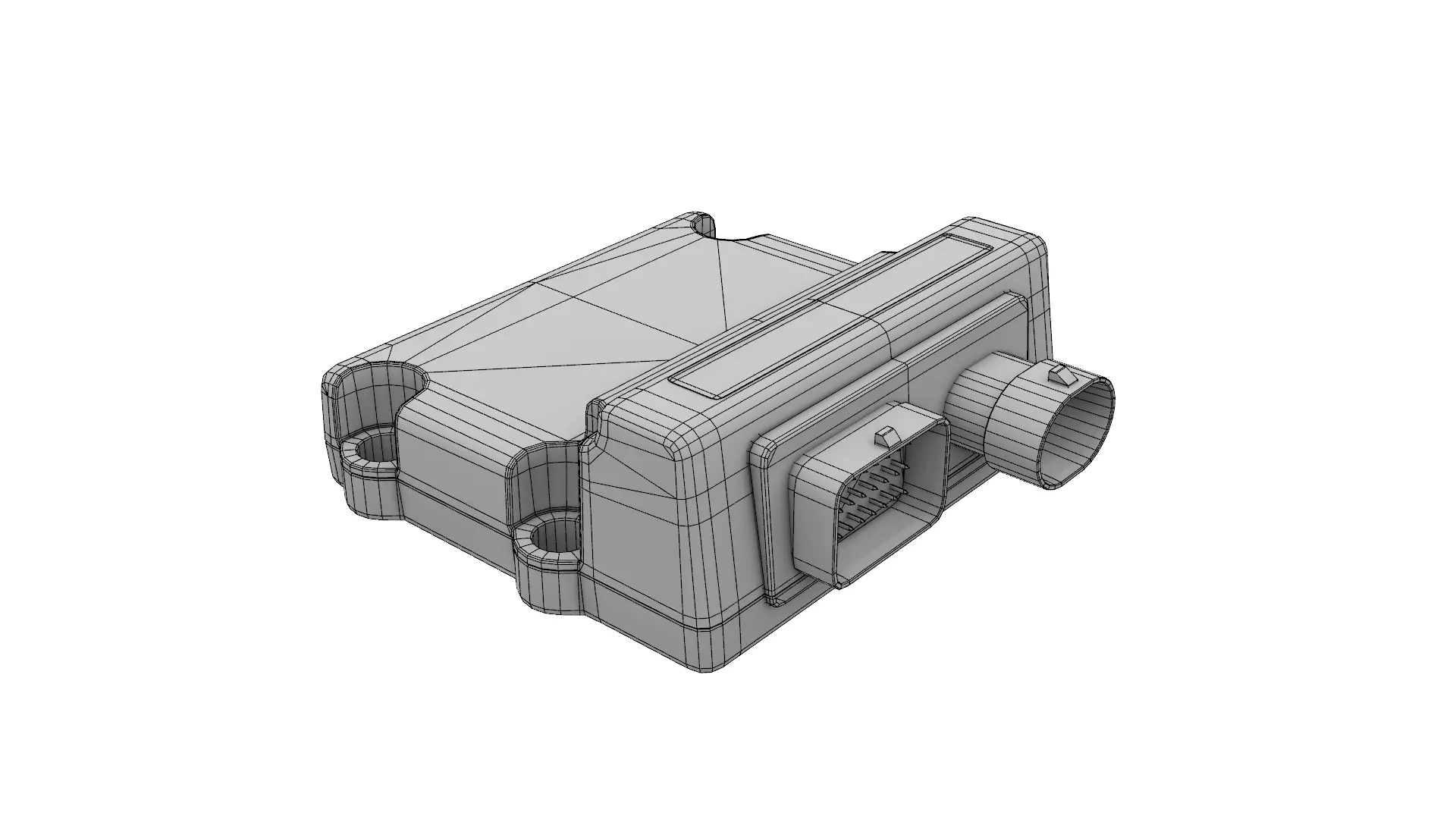 Holley EFI Injector Driver Module Low-poly 3D model_7