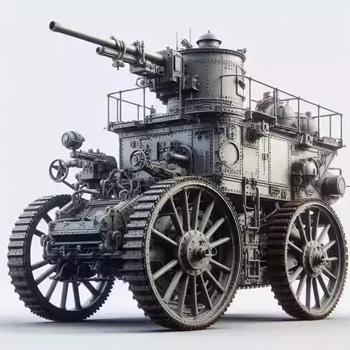 Steampunk Tank 3D print model