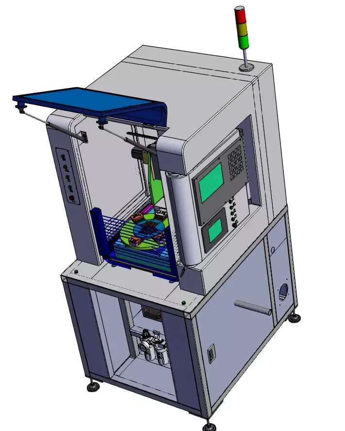 Fully Automatic Milling Machine for Gate Removal 3D model_1