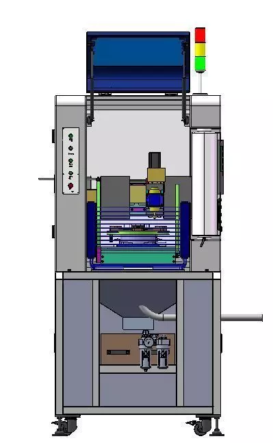 Fully Automatic Milling Machine for Gate Removal 3D model_6