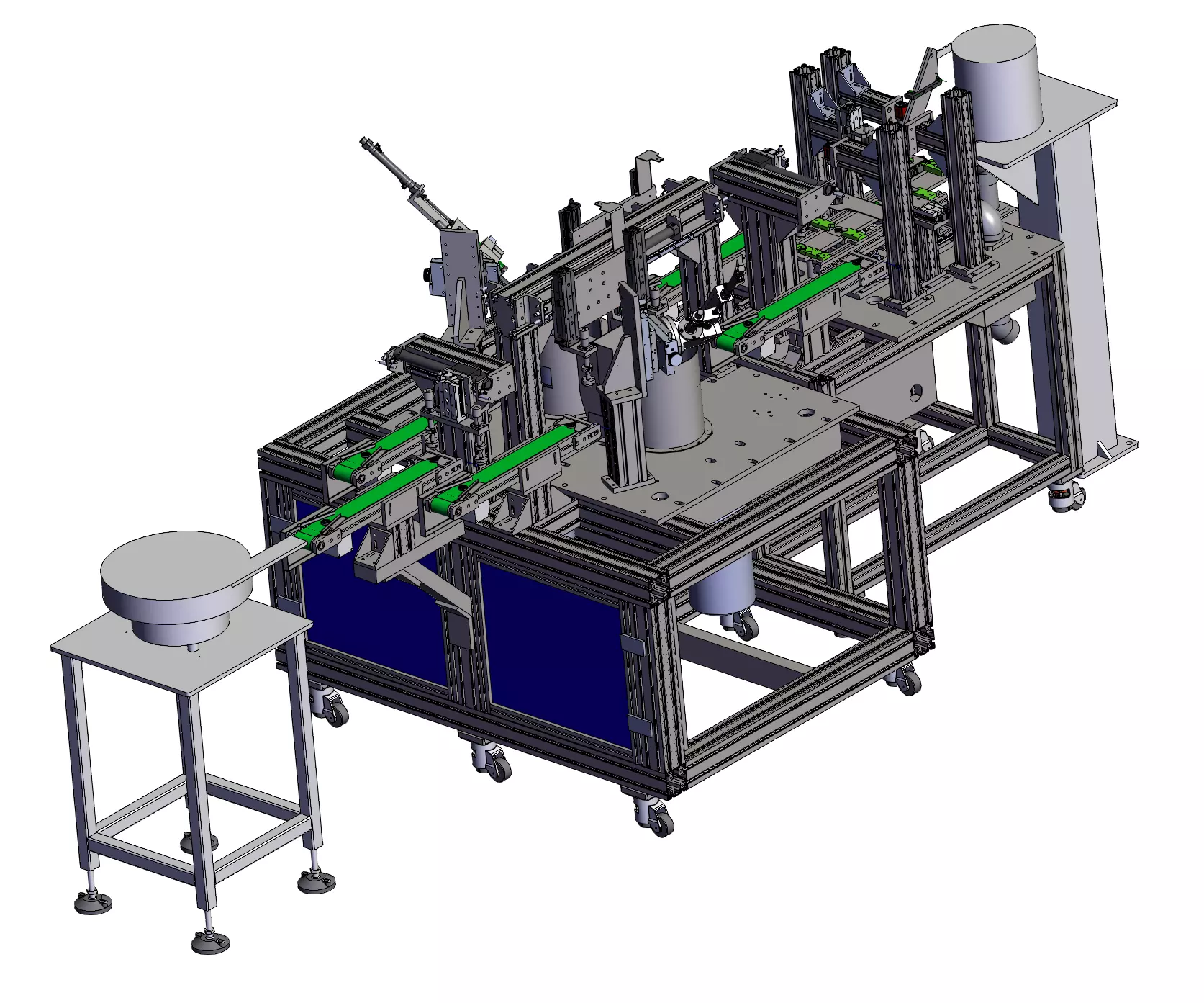 Edge Trimming Machine  Spring Installation  Camera Inspection 3D model_1