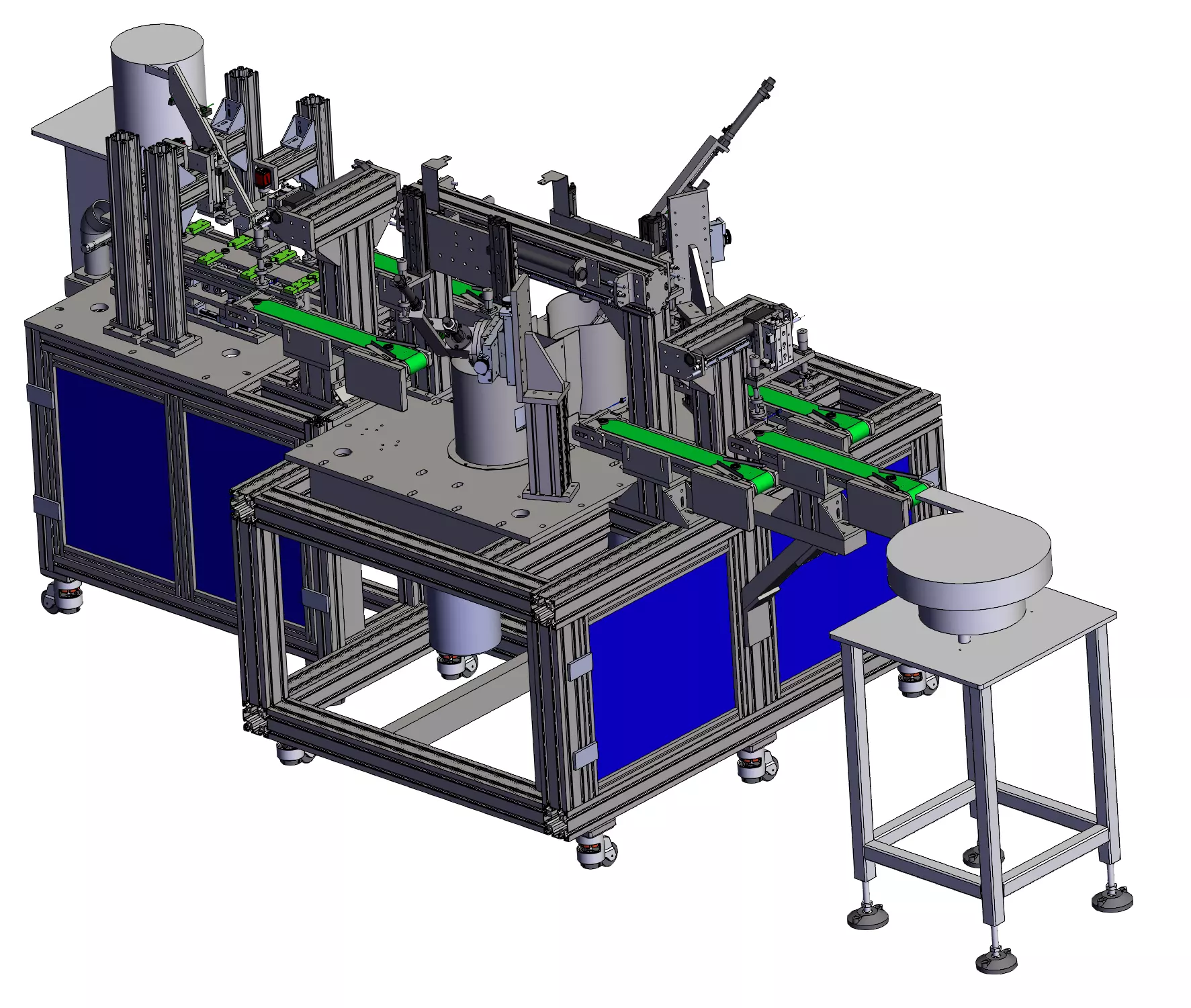 Edge Trimming Machine  Spring Installation  Camera Inspection 3D model_2