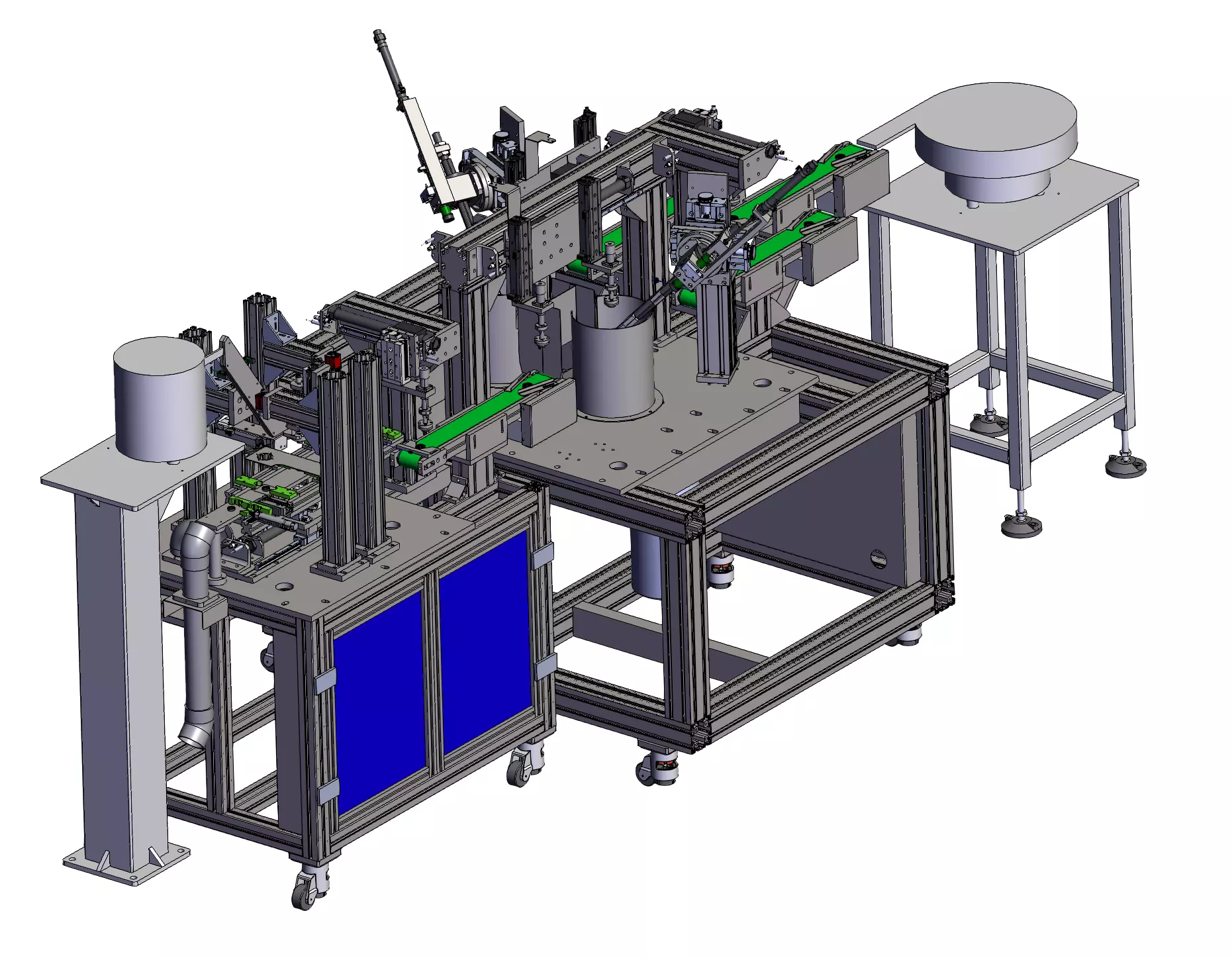 Edge Trimming Machine  Spring Installation  Camera Inspection 3D model_3