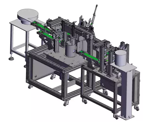 Edge Trimming Machine  Spring Installation  Camera Inspection