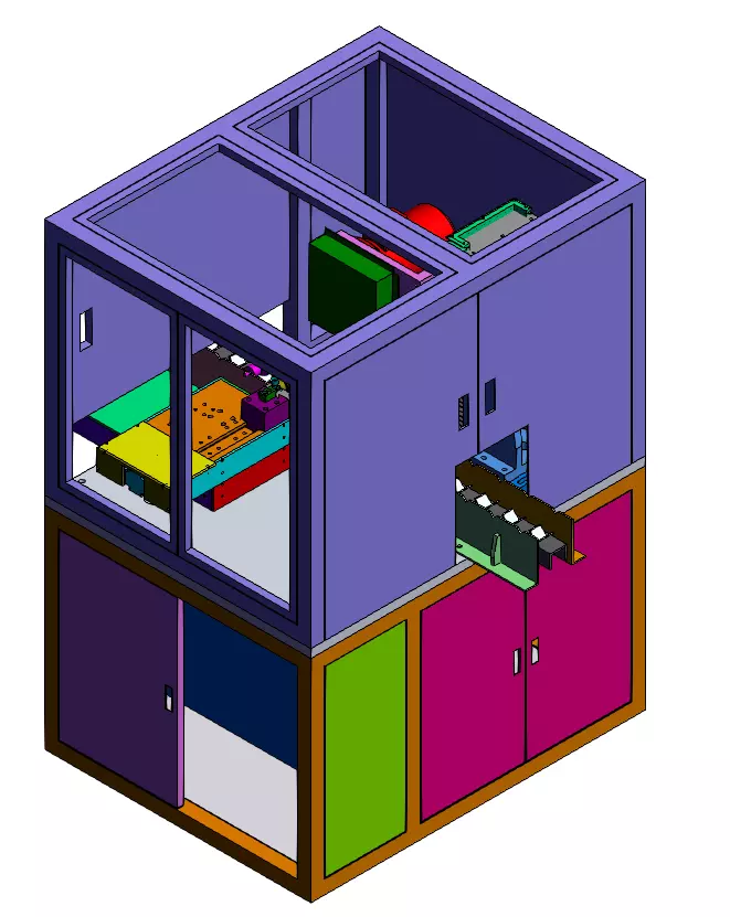 Fully Automatic Precision Turning Machine 3D model_0