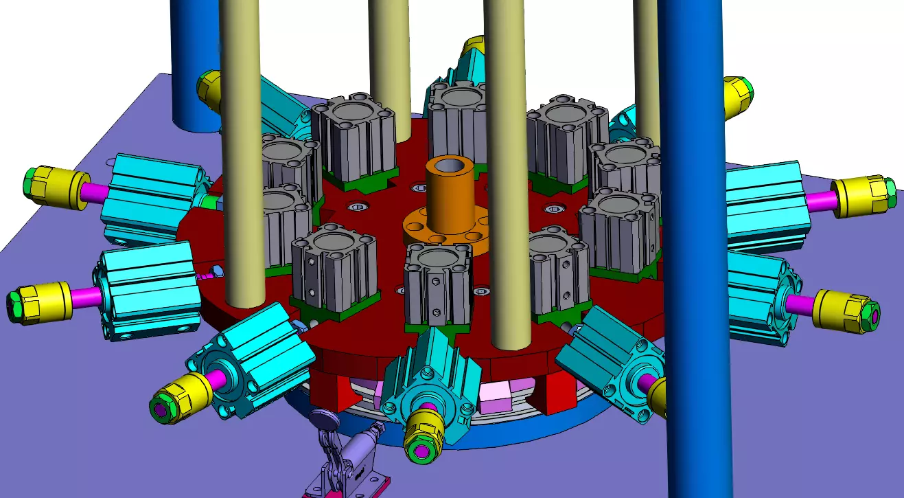 Fully Automatic Buckle Press Machine 3D model_3