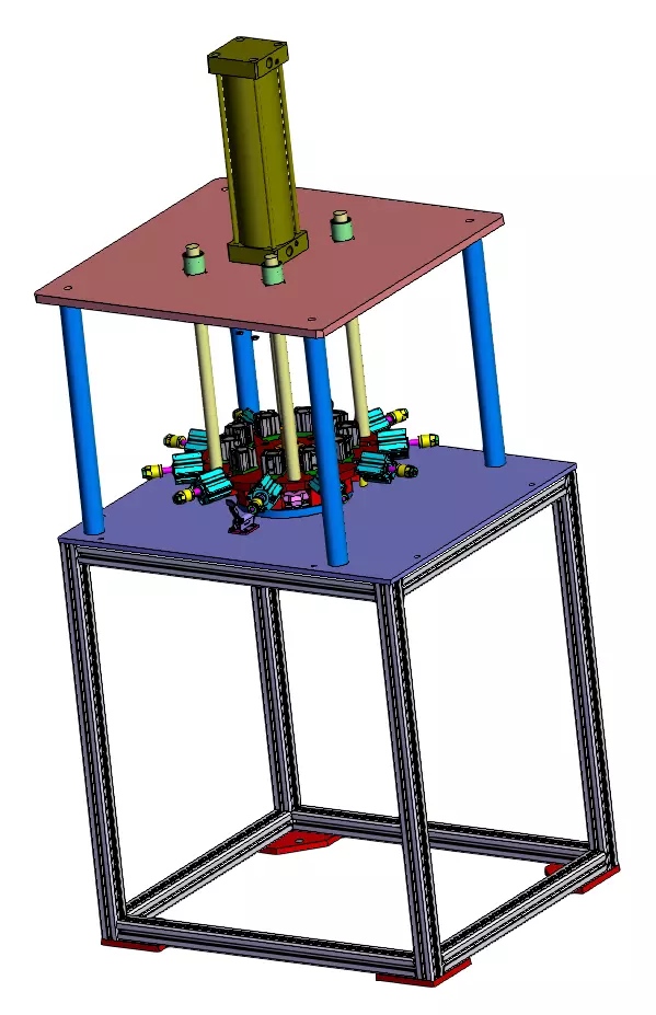 Fully Automatic Buckle Press Machine 3D model_1