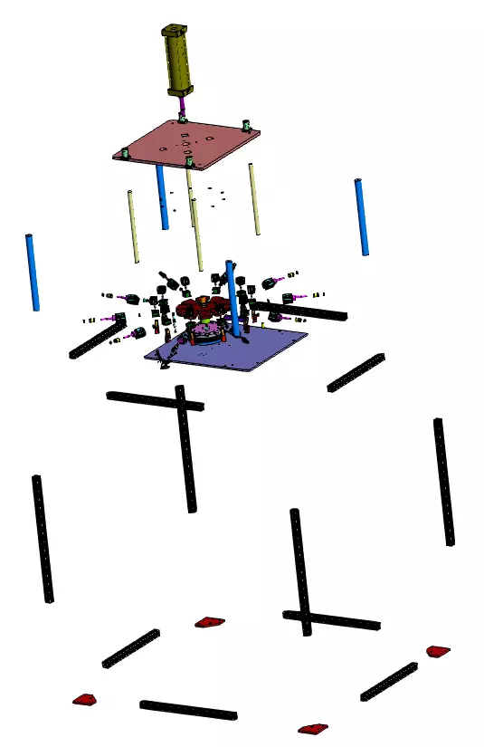 Fully Automatic Buckle Press Machine 3D model_2