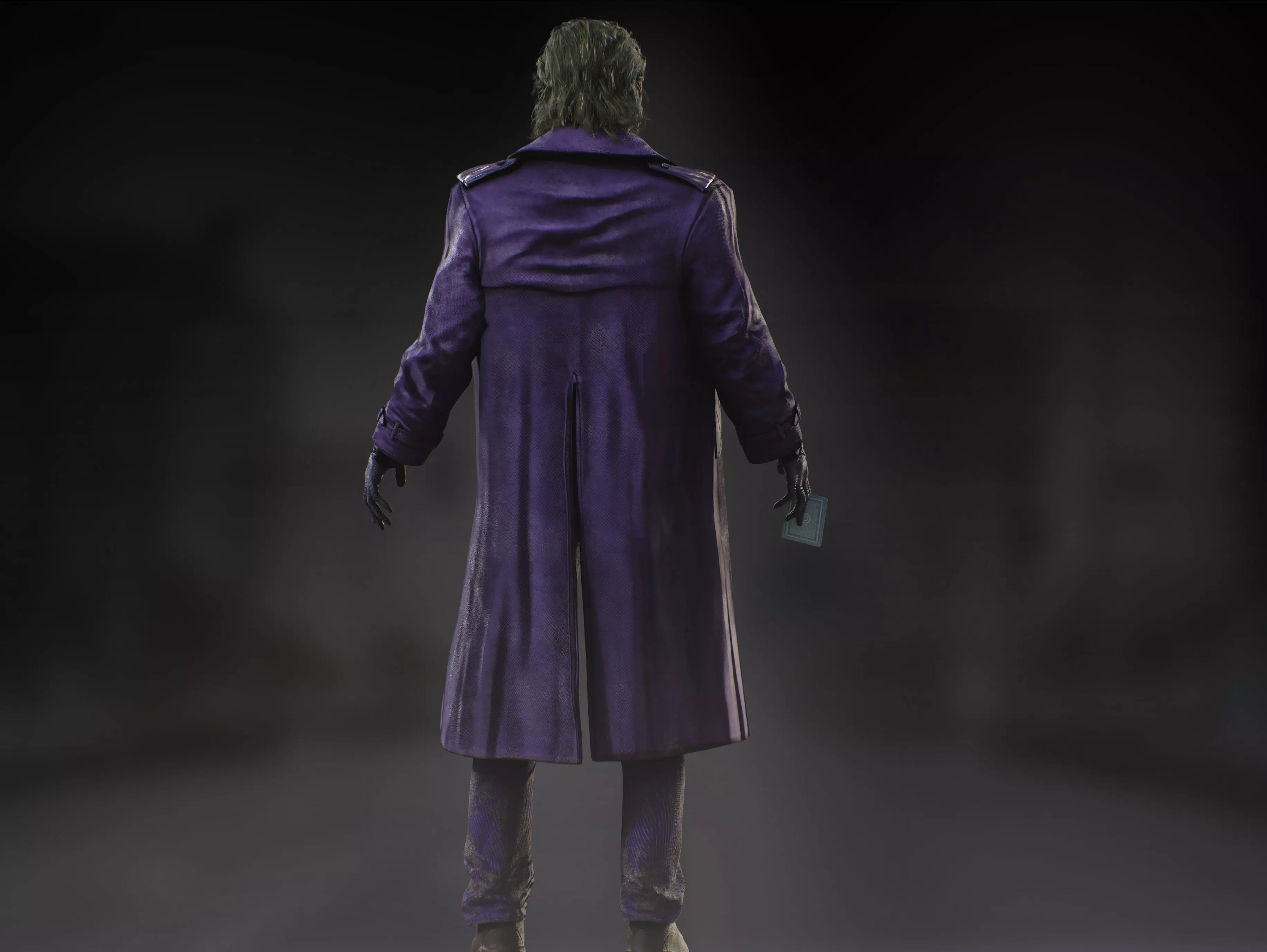 Joker Low-poly 3D model_7